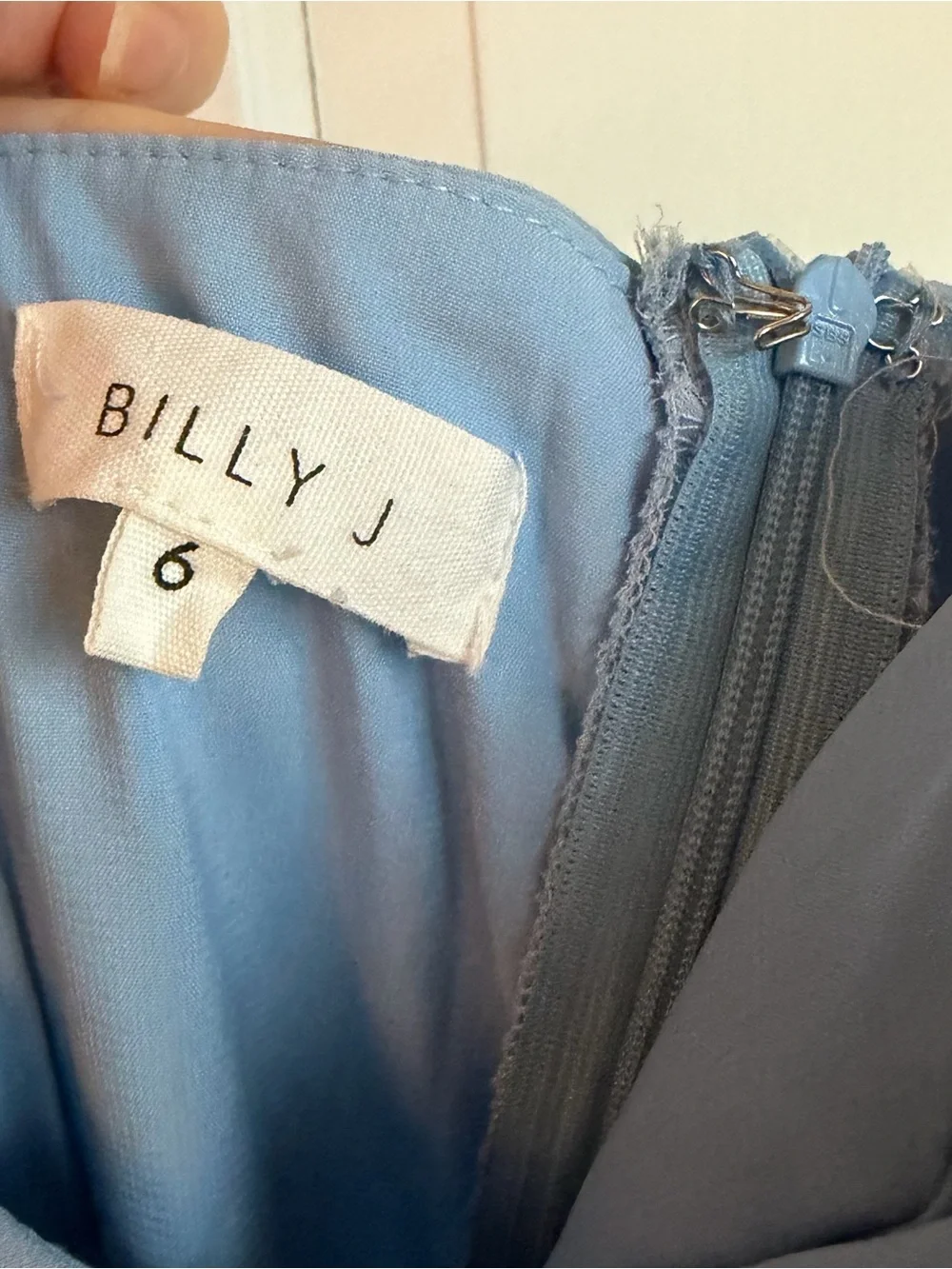 Billy J Kiyah Midi Bridesmaid Dress Blue - Picture 5 of 6